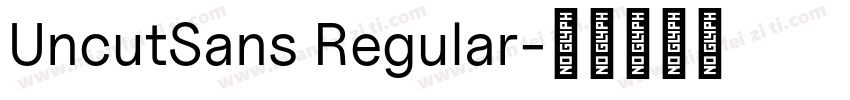 UncutSans Regular字体转换